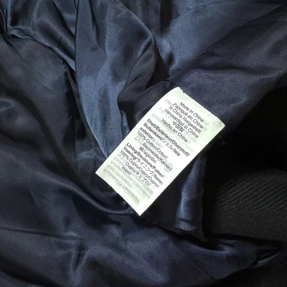 NWOT J.Crew Men's Ludlow Navy Velvet Bomber with Tuxedo Stripes